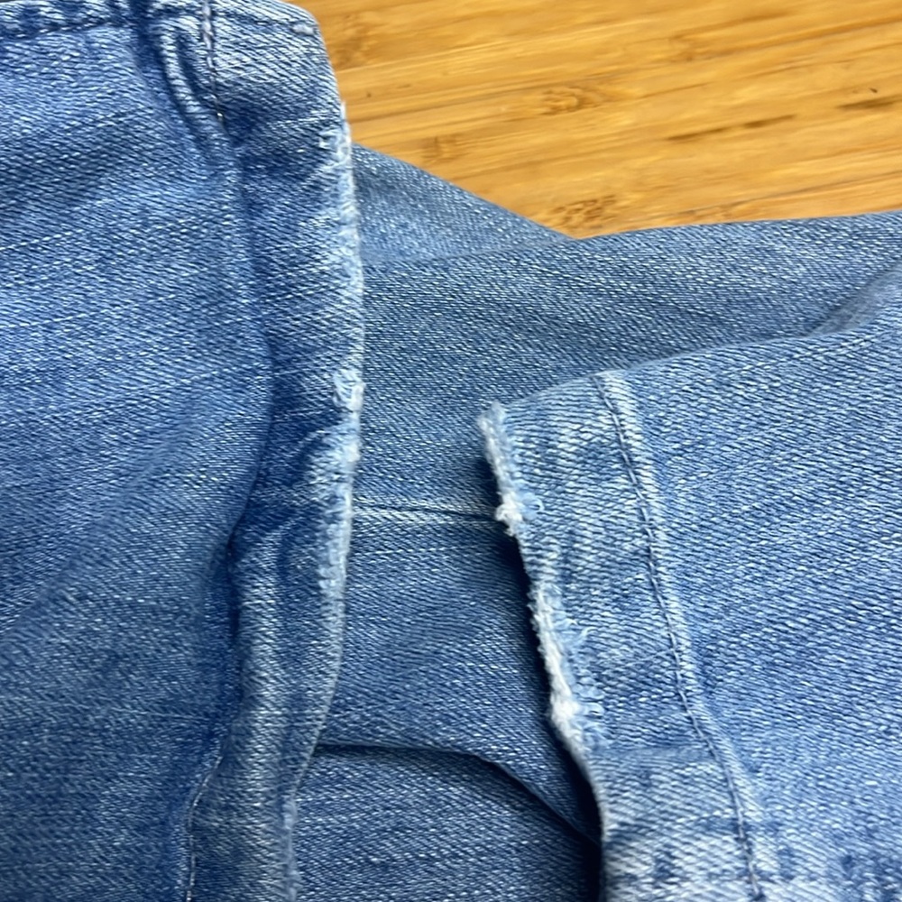 Retrofete Washed Light Blue Denim Button-Front Mini Dress - Picture 13 of 13